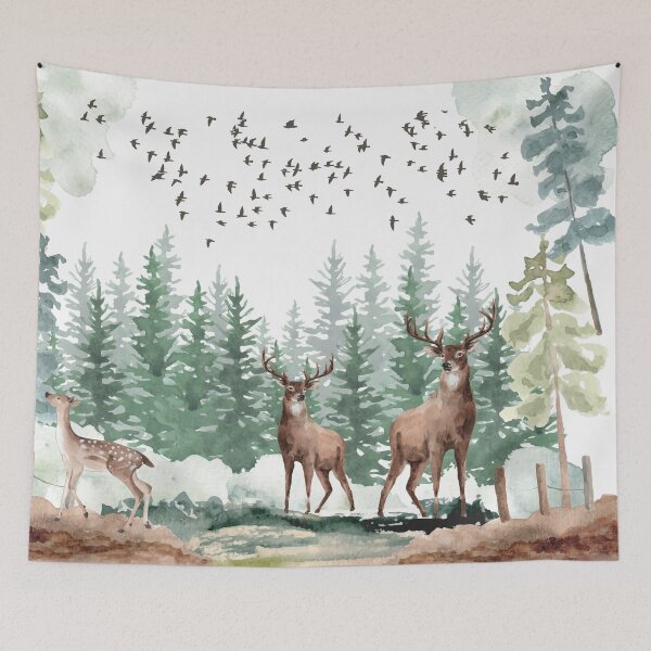 Item preview, Deers in forest designed and sold by Showstroopart Christian Velazquez.