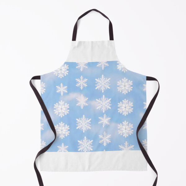Item preview, White snowflakes on blue sky pattern designed and sold by Kristylynn757.
