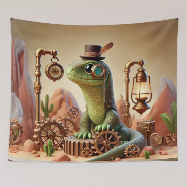 Item preview, Steampunk Monitor Lizard designed and sold by Sillytoe.