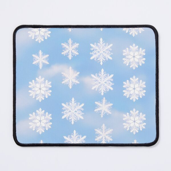 Item preview, White snowflakes on blue sky pattern designed and sold by Kristylynn757.