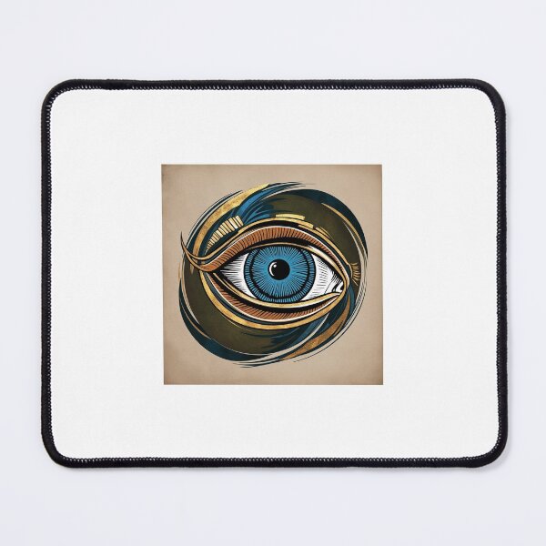 Item preview, blue human eye illustration designed and sold by gabrielvlmx.