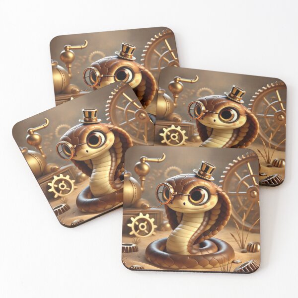 Item preview, Steampunk Monocled Cobra designed and sold by Sillytoe.