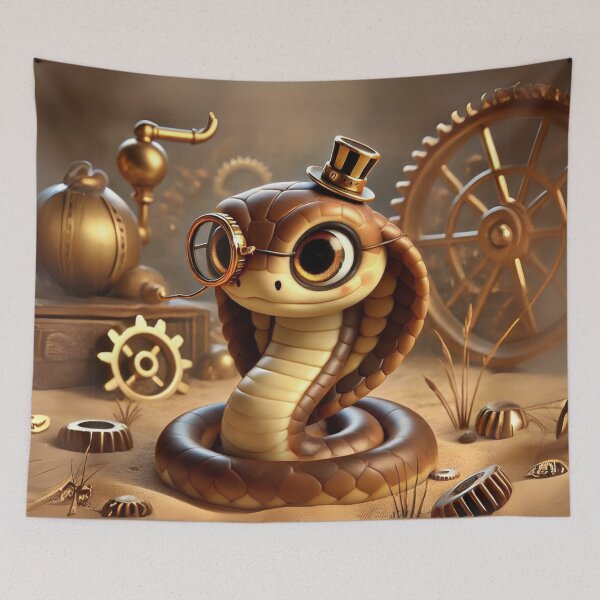 Item preview, Steampunk Monocled Cobra designed and sold by Sillytoe.