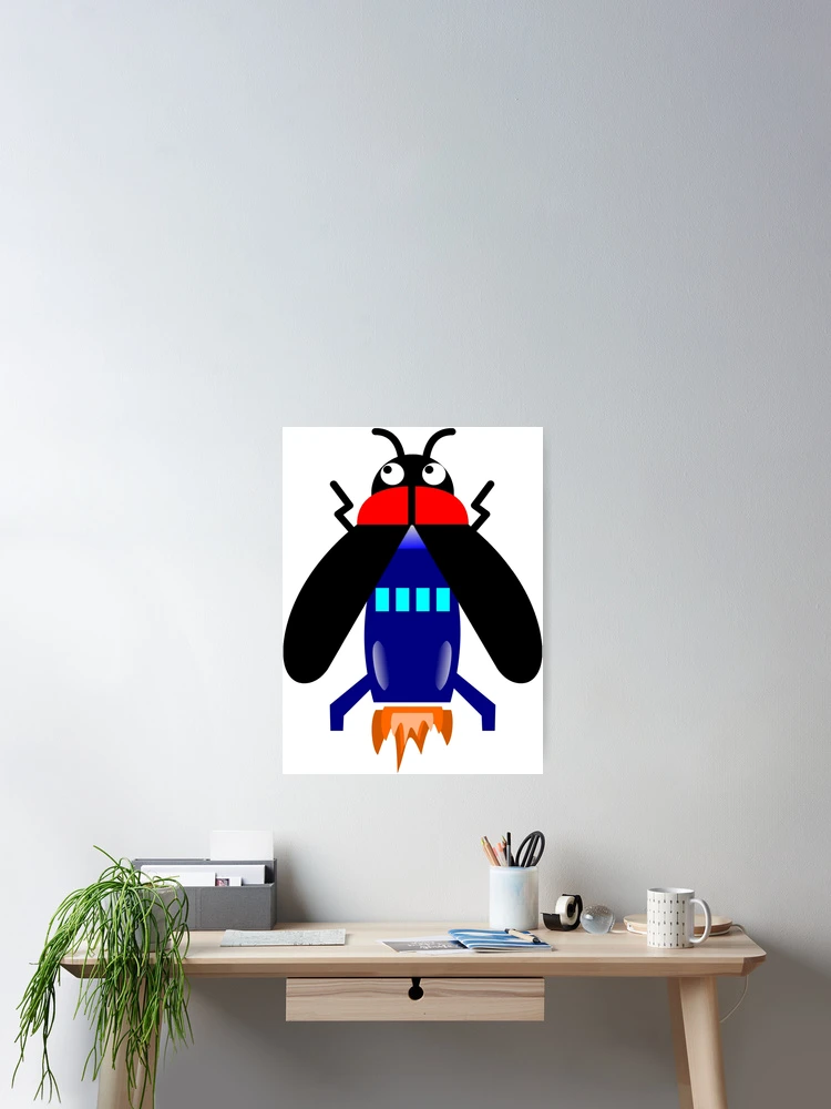 Thumbnail 2 of 3, Poster, Firefly Rocket designed and sold by RitzyStyle.