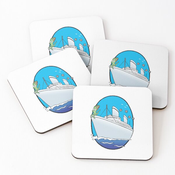 Item preview, Letter O Octopus on an Ocean Liner designed and sold by alphatoons.