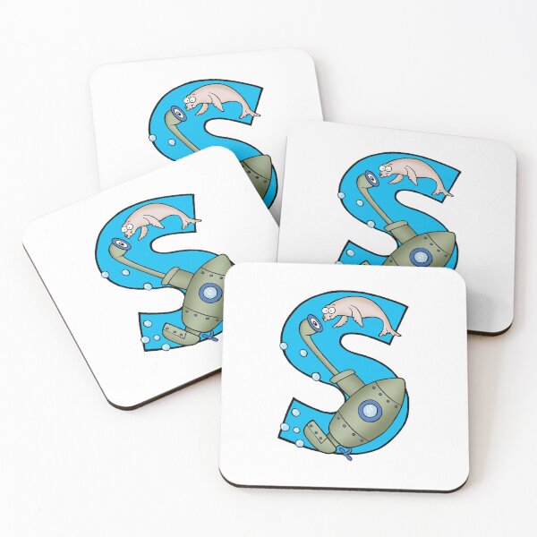 Item preview, Letter S Submarine and a Seal designed and sold by alphatoons.