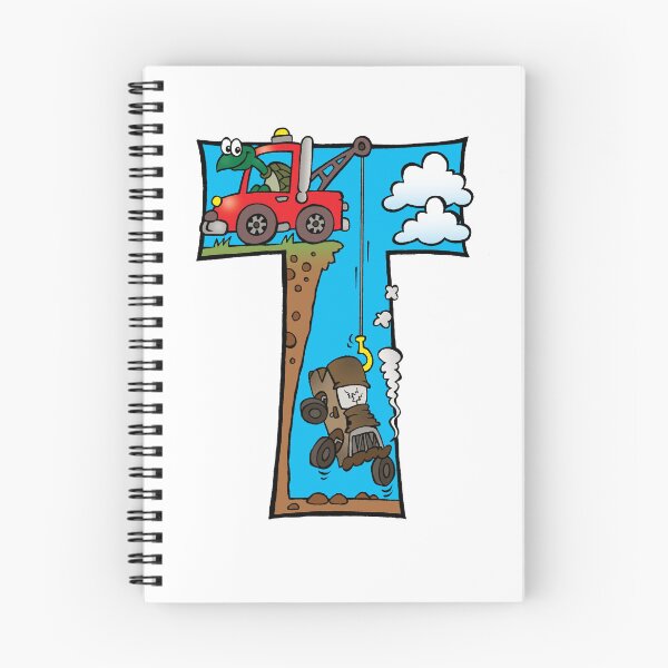 Item preview, Letter T Tortoise in a Tow Truck designed and sold by alphatoons.