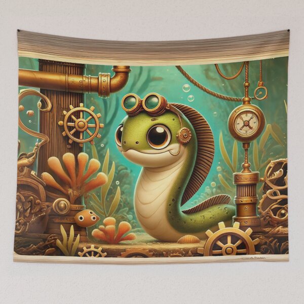 Item preview, Steampunk Moray Eel designed and sold by Sillytoe.