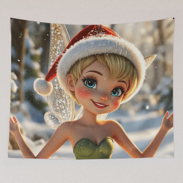 Item preview, Female elf, with wings and Christmas hat designed and sold by Magic3D.