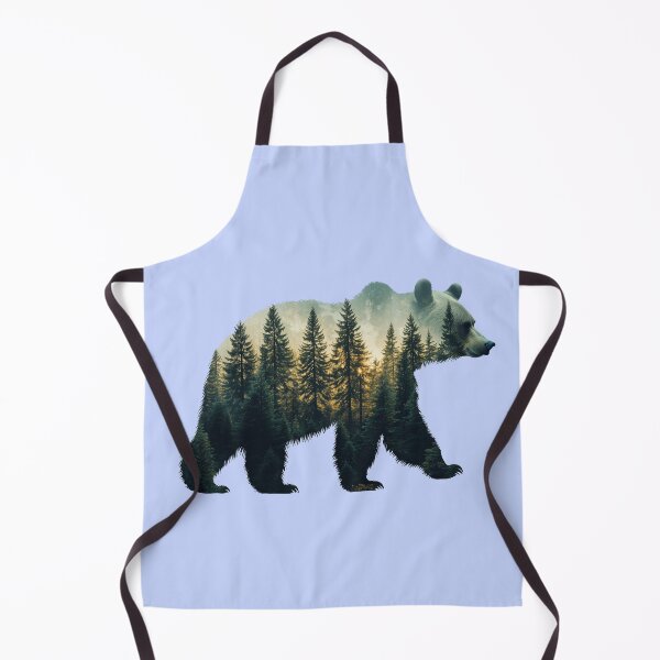 Item preview, Brown Bear with Forest designed and sold by mosfunky.
