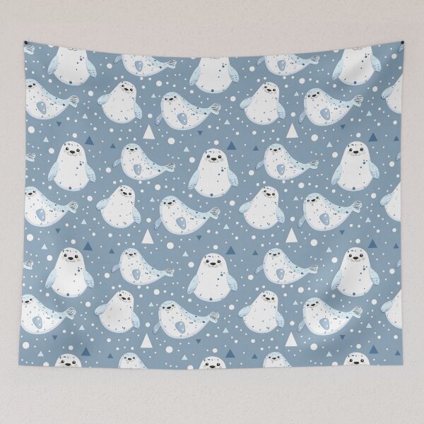 Item preview, Cute Seal Pattern designed and sold by palaco210.