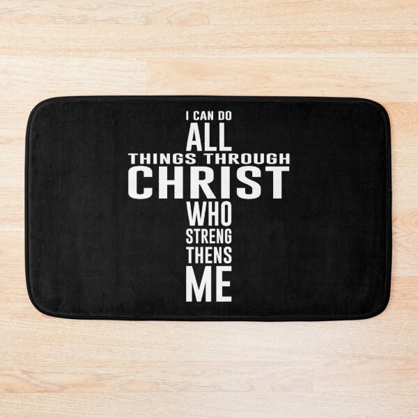 Item preview, Philippians 4:13 Cross Word Art All Things Through Christ  designed and sold by The Junto Shop.