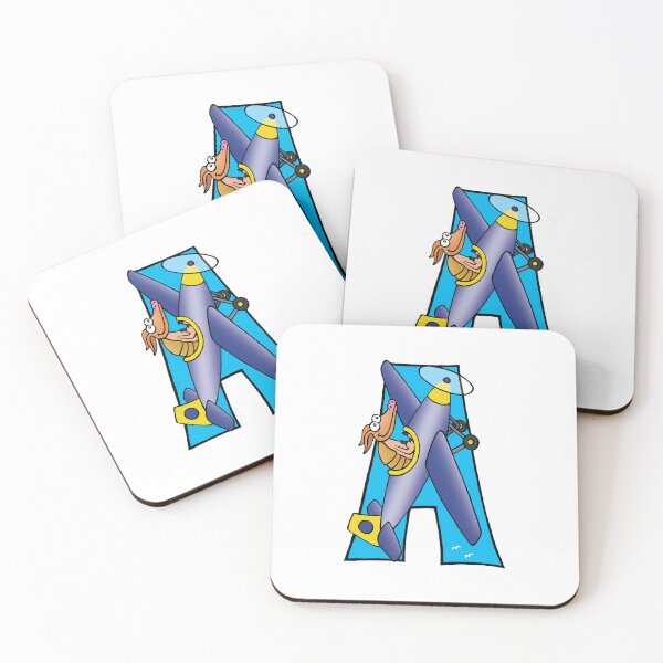 Item preview, Letter A Armadillo in an Aeroplane designed and sold by alphatoons.
