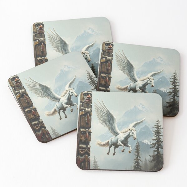 Item preview, Pegasus, Totem Pole and Mountain designed and sold by Skye Ryan-Evans.