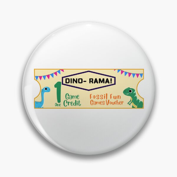Item preview, Dino-Rama! carnival games ticket designed and sold by VickysStickys.
