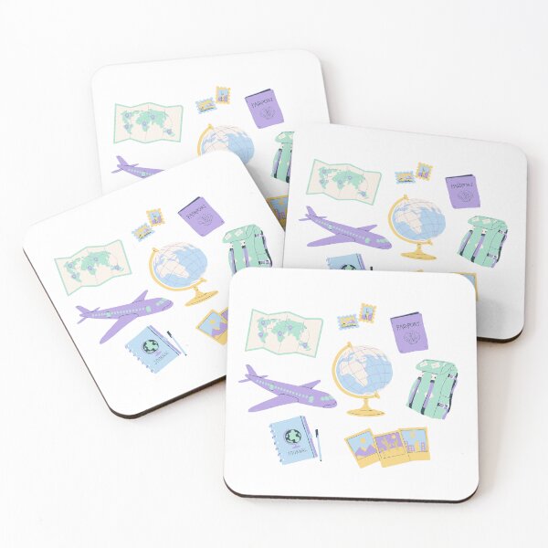 Item preview, Travel Illustration Set, Wanderlust Art Collection, Adventure Doodle Pack designed and sold by poppet103.