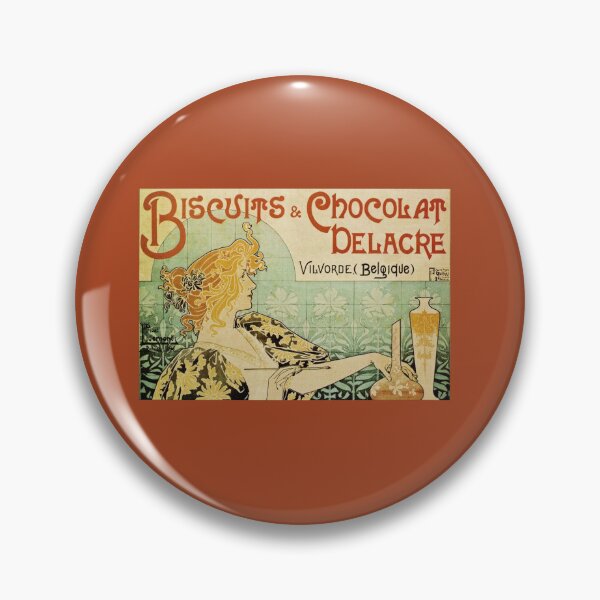 Item preview, Belgian Chocolate Biscuit Art Noveau designed and sold by Teerlinck.