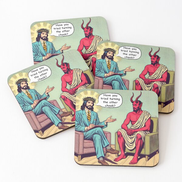 Item preview, Therapist Jesus Giving Mental Health Counseling designed and sold by JohnnyCeri.