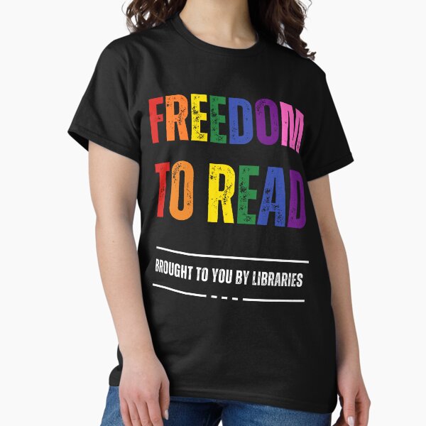 Item preview, Freedom to Read - Brought to you by Libraries - for Black coloured items designed and sold by ALIA Merchandise.
