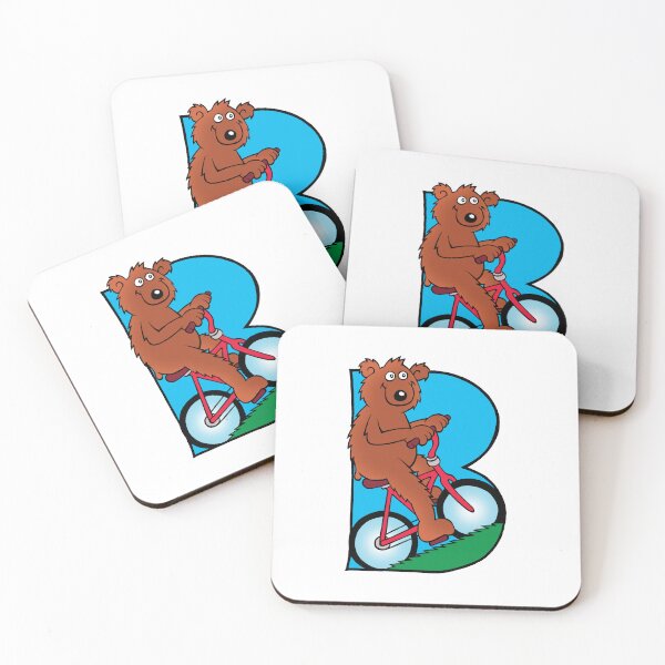 Item preview, Letter B Bear on a Bike designed and sold by alphatoons.