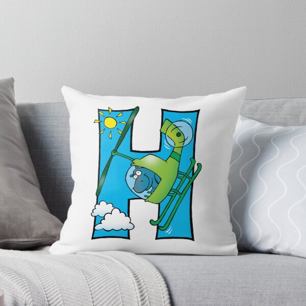 Item preview, Letter H Hippopotamus in a Helicopter designed and sold by alphatoons.