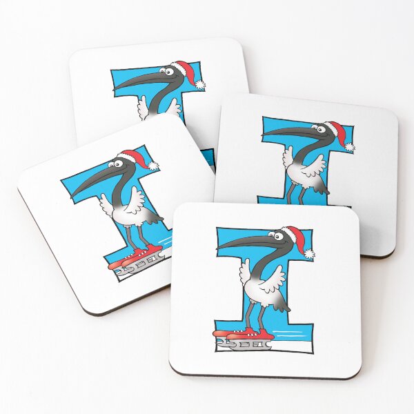 Item preview, Letter I Ibis on Ice Skates designed and sold by alphatoons.