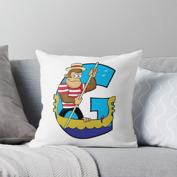 Item preview, Letter G Gorilla on a Gondola designed and sold by alphatoons.