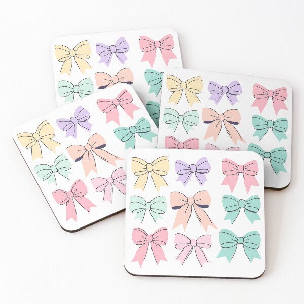 Item preview, Colorful Pastel Bows, Whimsical Ribbon Illustration, Cute Hand-Drawn Bow Design designed and sold by poppet103.