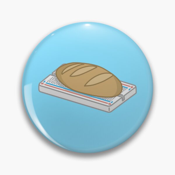 Item preview, Bread Breadboard Electrical Pun Illustration designed and sold by TheEclecticKat.