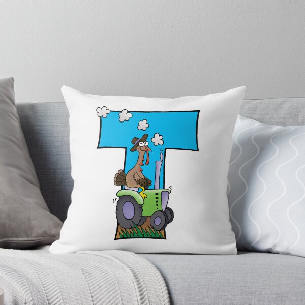 Item preview, Letter T Turkey on a Tractor designed and sold by alphatoons.