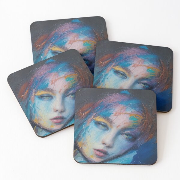 Item preview, Women's Neo-Impressionist Face 6 designed and sold by therealevissam.