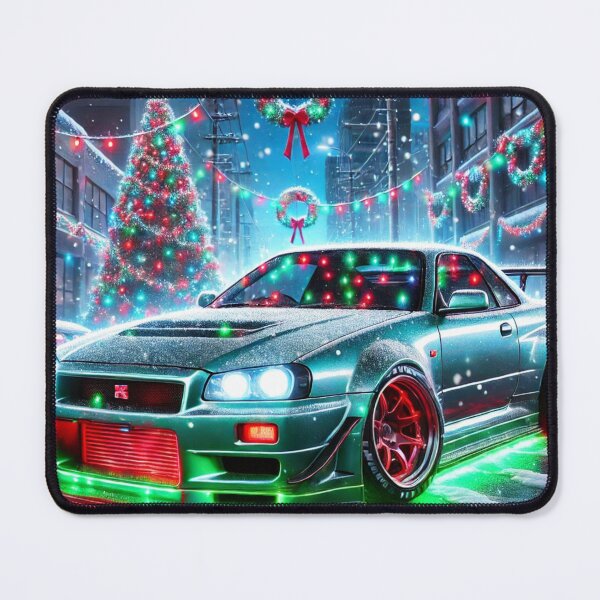 Item preview, Festive JDM Nissan Skyline Christmas Art designed and sold by MJShop18.