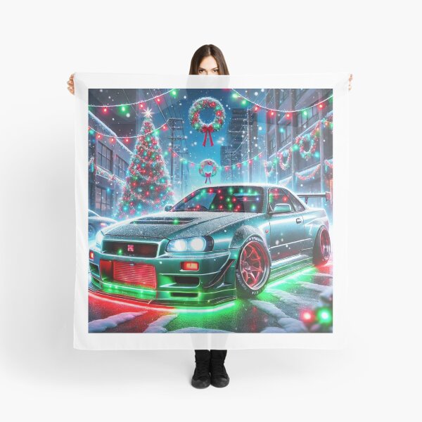 Item preview, Festive JDM Nissan Skyline Christmas Art designed and sold by MJShop18.