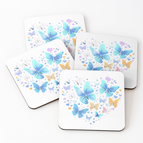 Item preview, Butterfly Heart Design, Colorful Nature-Inspired Art, Vibrant Butterfly Love Illustration designed and sold by poppet103.