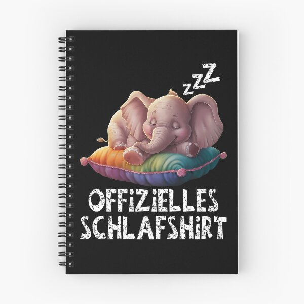 Item preview, Offizielles Schlafshirt - Niedlicher Elefant schläft designed and sold by Smix Pixels.
