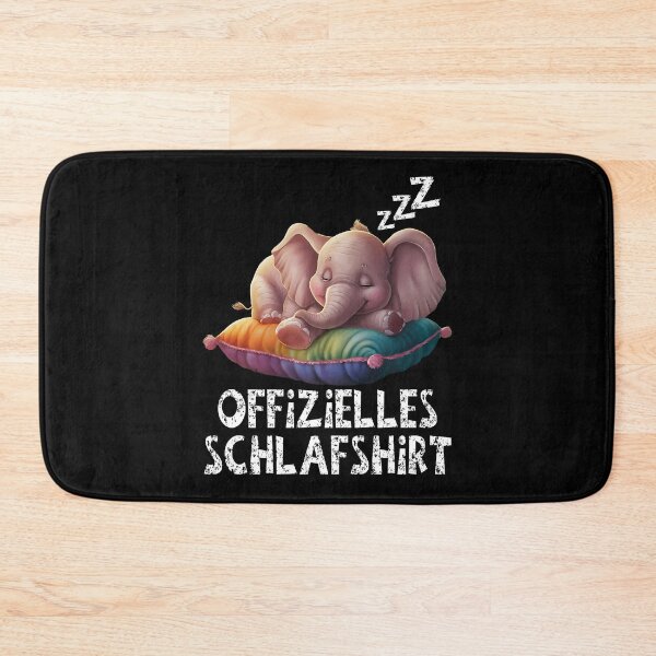 Artikelvorschau, Offizielles Schlafshirt - Niedlicher Elefant schläft entworfen und verkauft von Smix Pixels.
