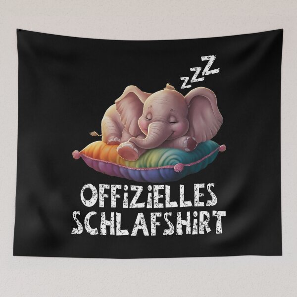 Item preview, Offizielles Schlafshirt - Niedlicher Elefant schläft designed and sold by Smix Pixels.