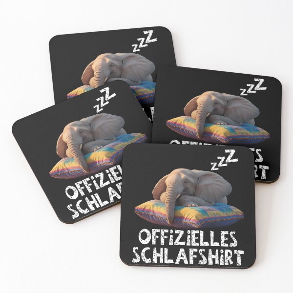 Item preview,  Offizielles Schlafshirt - Niedlicher Elefant schläft designed and sold by Smix Pixels.