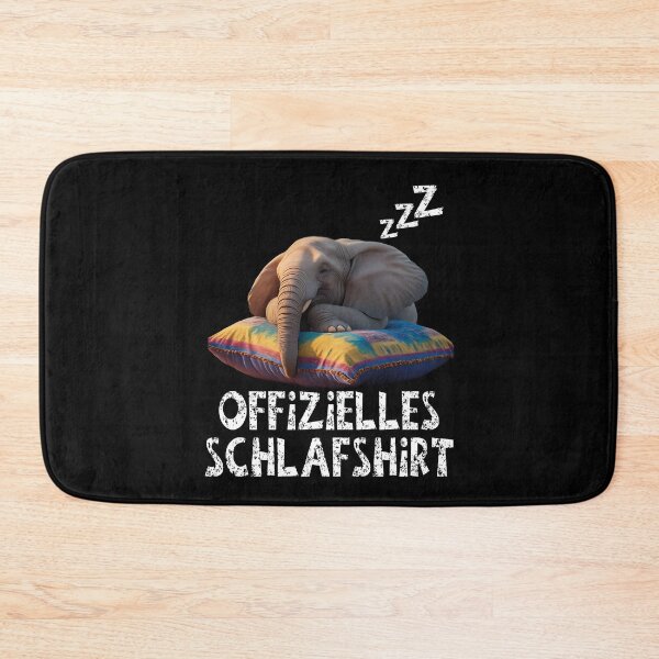Artikelvorschau, Offizielles Schlafshirt - Niedlicher Elefant schläft entworfen und verkauft von Smix Pixels.