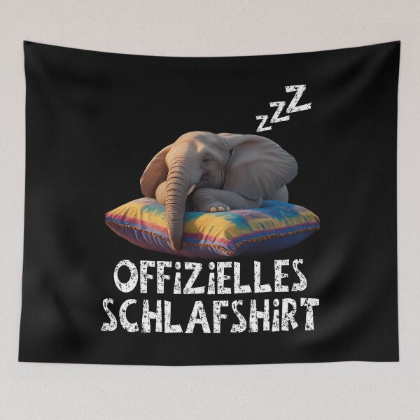 Item preview,  Offizielles Schlafshirt - Niedlicher Elefant schläft designed and sold by Smix Pixels.