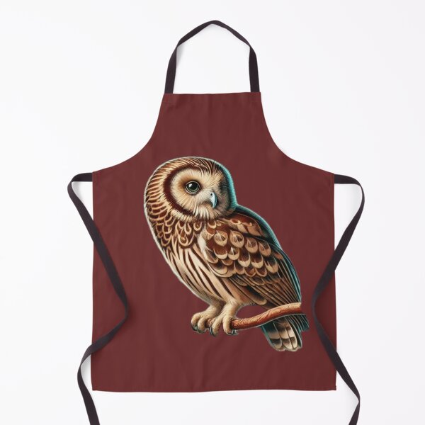 Aperçu de l'œuvre Illustration stylisée d'un hibou perché créée et vendue par Wiredart.