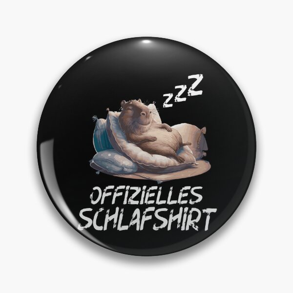 Item preview,  Offizielles Schlafshirt - Niedlicher Wasserschwein schläft designed and sold by Smix Pixels.