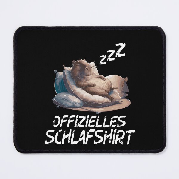 Item preview, Offizielles Schlafshirt - Niedlicher Wasserschwein schläft designed and sold by Smix Pixels.