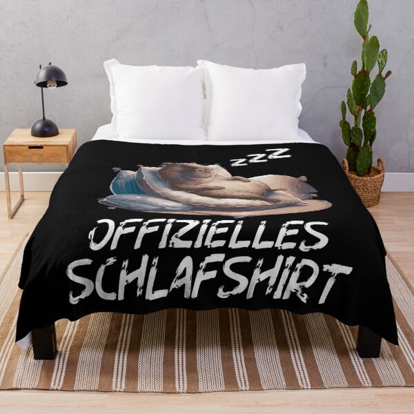 Item preview,  Offizielles Schlafshirt - Niedlicher Wasserschwein schläft designed and sold by Smix Pixels.