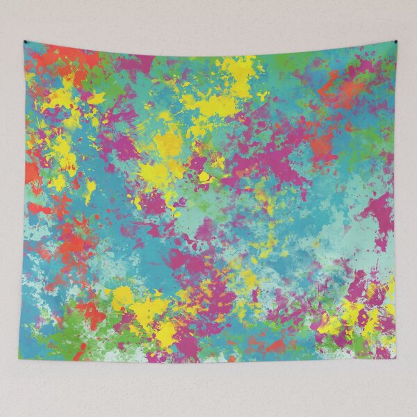 Item preview, Paint Splatter Teal designed and sold by Quinn-Draws.