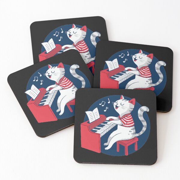 Item preview, Cat plays the  piano and sings a song happily designed and sold by Molido.