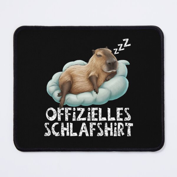 Item preview, Offizielles Schlafshirt - Niedlicher Wasserschwein schläft designed and sold by Smix Pixels.