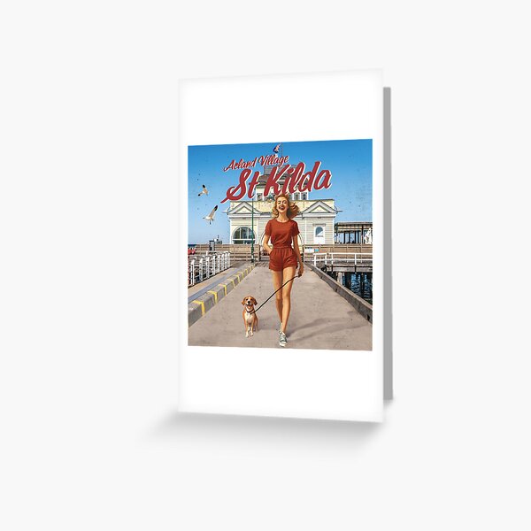 Item preview, A walk along St Kilda Pier designed and sold by AclandVillage.