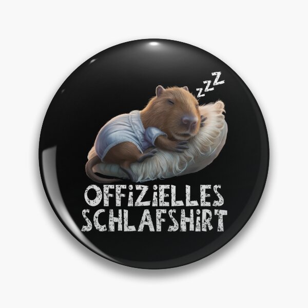 Item preview, Offizielles Schlafshirt - Niedlicher Wasserschwein schläft designed and sold by Smix Pixels.
