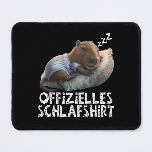 Item preview, Offizielles Schlafshirt - Niedlicher Wasserschwein schläft designed and sold by Smix Pixels.